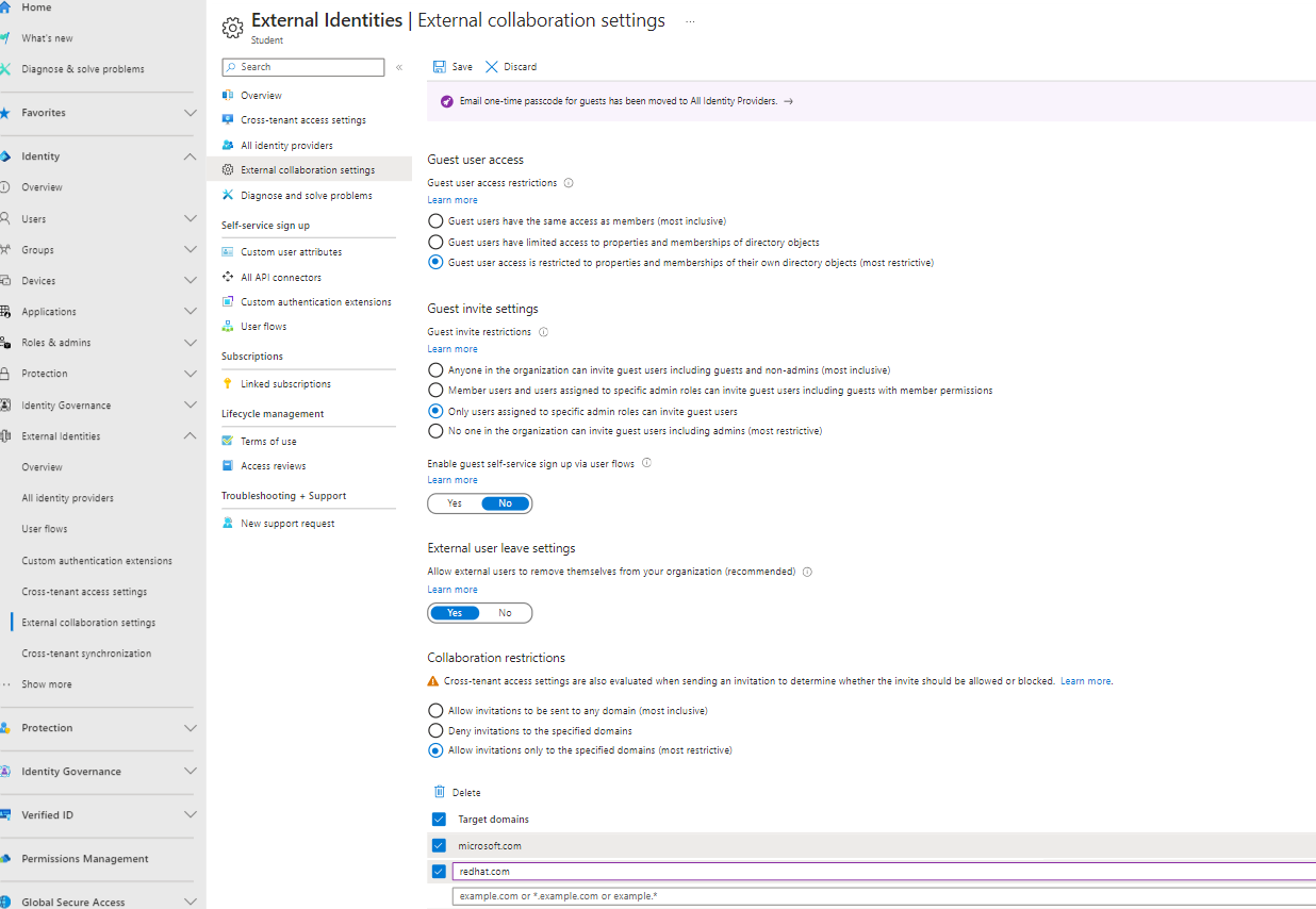 Securing External Collaboration Settings in Microsoft Entra ID