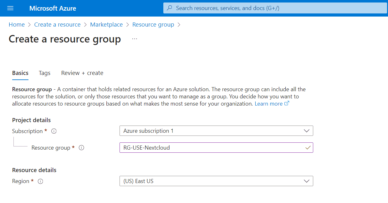 Azure Reource Group Azure resource group creation