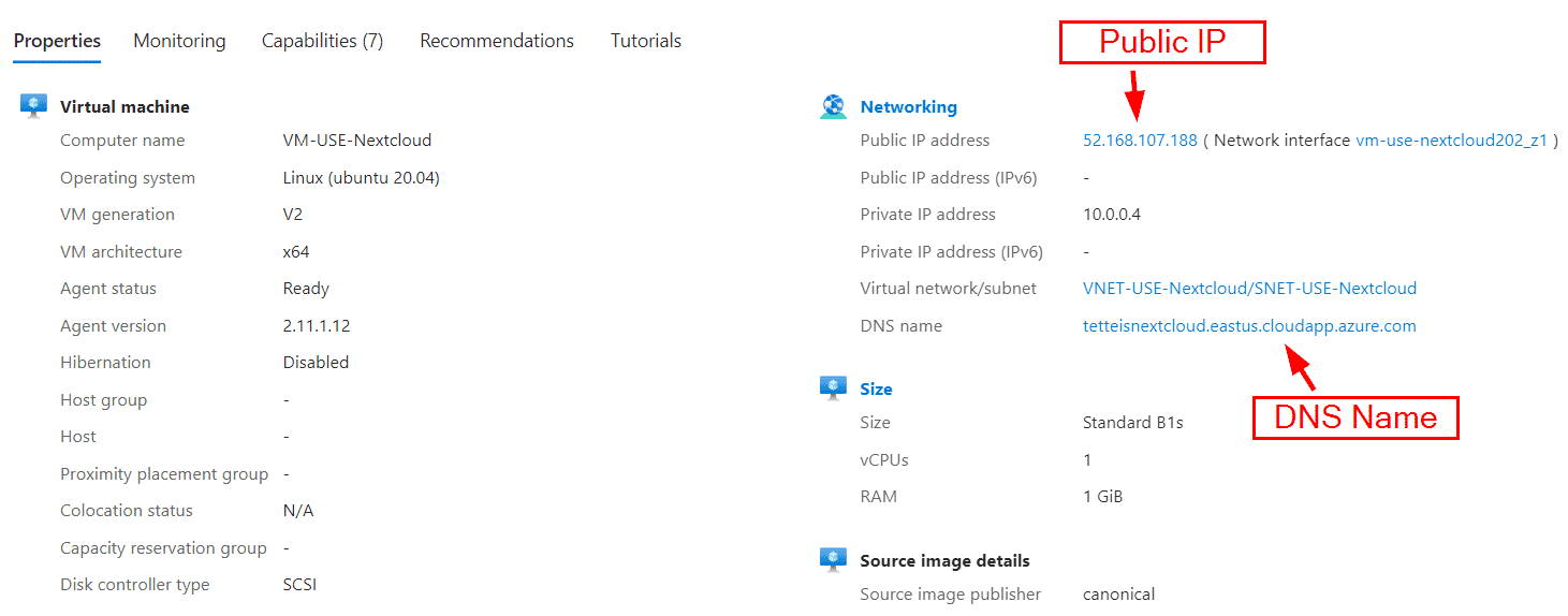 Azure IP and DNS Verify Azure public IP and DNS configuration